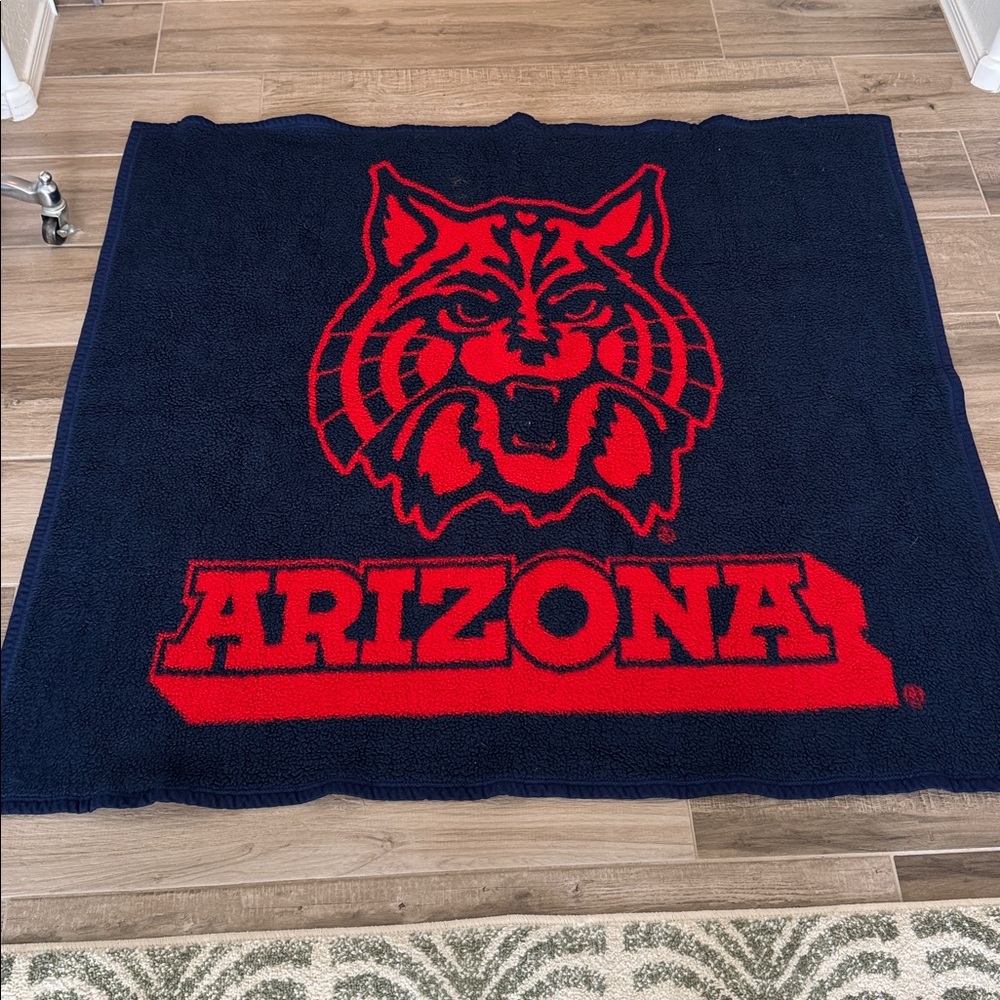 Vintage Biederlack University of Arizona U of A Wildcats blanket